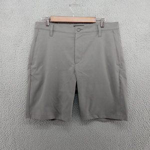 Proof Shorts‎ Mens Size 33 Gray Performance Stretch Classic Chino Flat Front